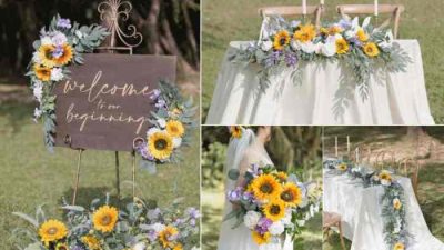 Sunflower dresses for wedding