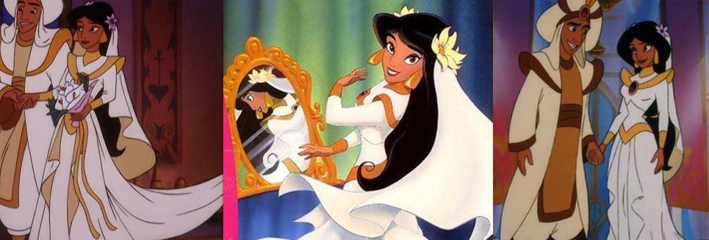 Disney princess jasmine wedding dress