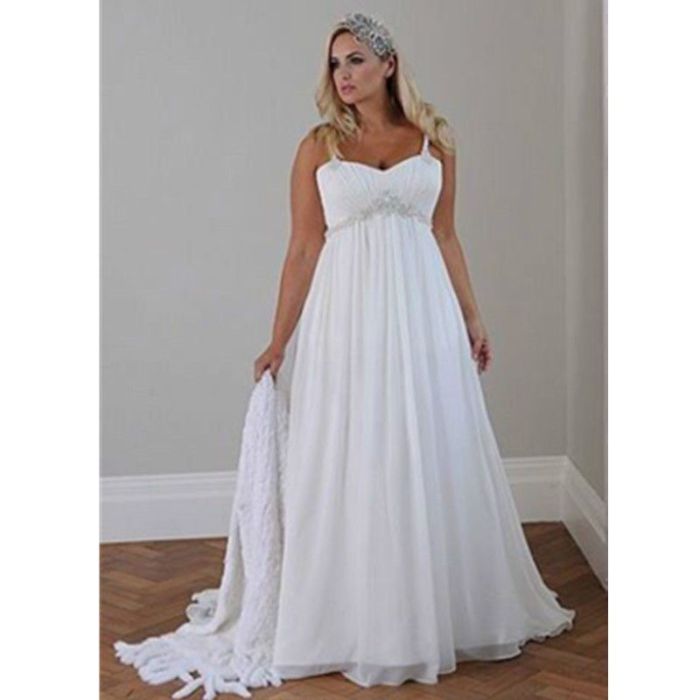 Summer plus size wedding dresses