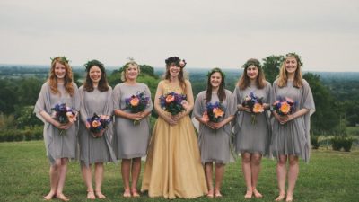 Medieval style wedding dress